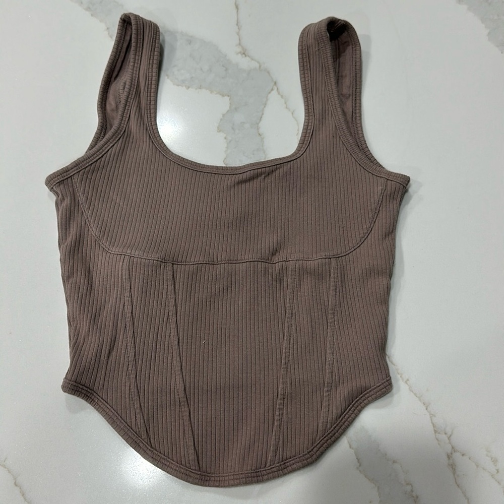PINK Cinched Corset Top